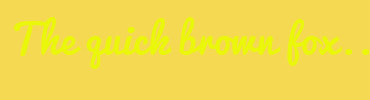 Image with Font Color EBF70A and Background Color F6D952